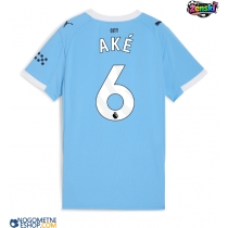 Ženski Nogometni dresi Manchester City Nathan Ake #6 Domači 2025-26 Kratek Rokav